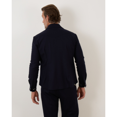 Marco Pescarolo Ribot Overshirt Navy