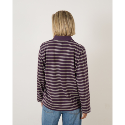 Baum und Pferdgarten Jeanne Polo Plum Stripe
