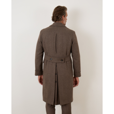 De Petrillo Zevallos Half Lange Jas Bruin