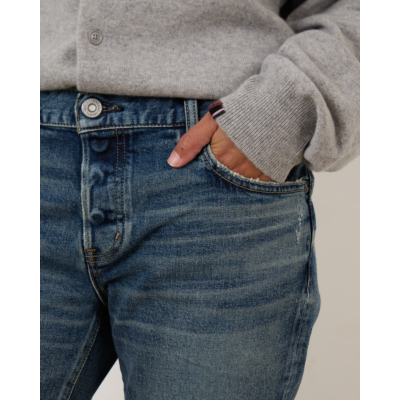 Moussy Tapered Jeans Blauw