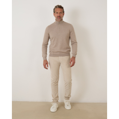 Gran Sasso Half Zip Pullover Beige