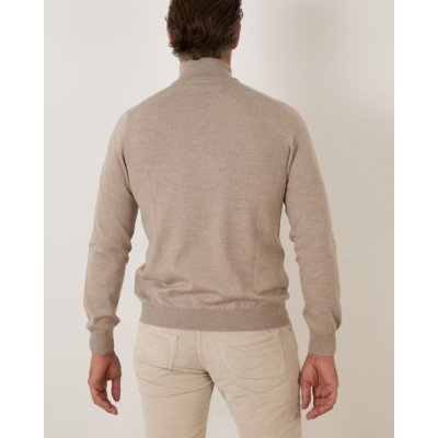 Gran Sasso Half Zip Pullover Beige