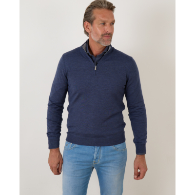 Gran Sasso Half Zip Pullover Inkt