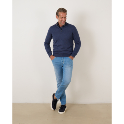 Gran Sasso Half Zip Pullover Inkt