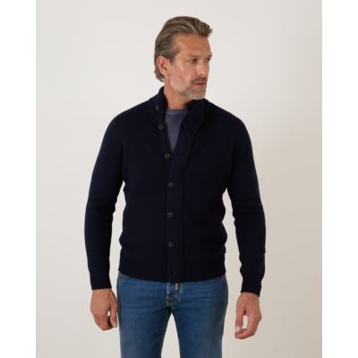 Gran Sasso Cardigan Wool Navy