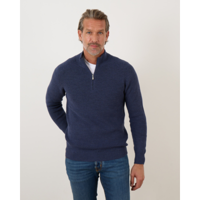Gran Sasso Zip Pullover Knit Jeans