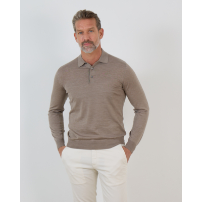 Fedeli Sportman Polo Pullover Sand