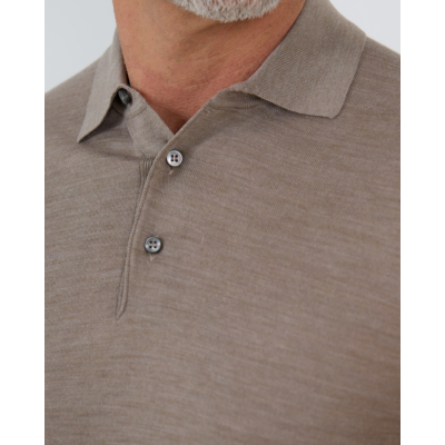 Fedeli Sportman Polo Pullover Sand