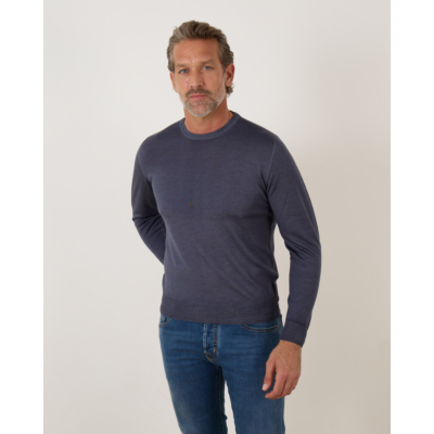 Fedeli Pullover Merinos Denim Blue
