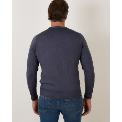 Fedeli Pullover Merinos Denim Blue