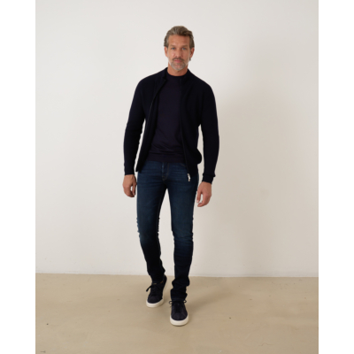 Fedeli Pullover Wol Navy