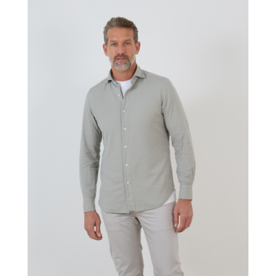 Finamore 1925 casual shirt lm 188 beige