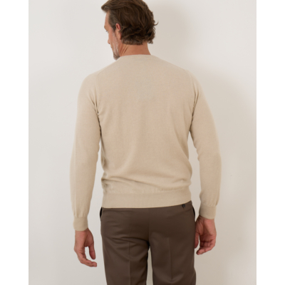 Colombo Cashmere Pullover Sand Melange