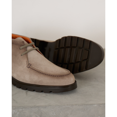 Santoni  Rock Veterschoen Taupe