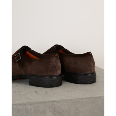 Santoni  Dark Bruin Slip-on Sneaker