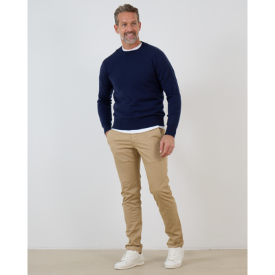 Doriani Cashmere pullover ronde hals 21018 navy