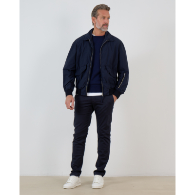 Doriani Cashmere pullover ronde hals 21018 navy