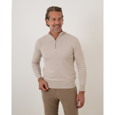 Doriani Cashmere Cashmere Zip Pullover Burro