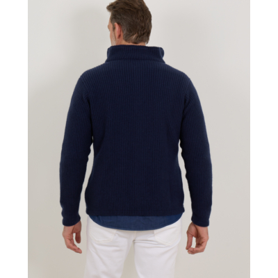 Doriani Cashmere Wollen en Kasjmier Vest met Knoopsluiting Navy Blauw
