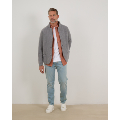 Doriani Cashmere Wollen en Kasjmier Vest met Knoopsluiting Grijs