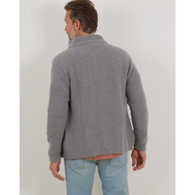 Doriani Cashmere Wollen en Kasjmier Vest met Knoopsluiting Grijs