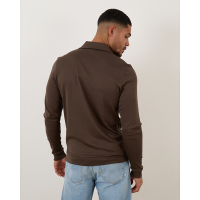 Stefan Brandt Longsleeve Polo Fango