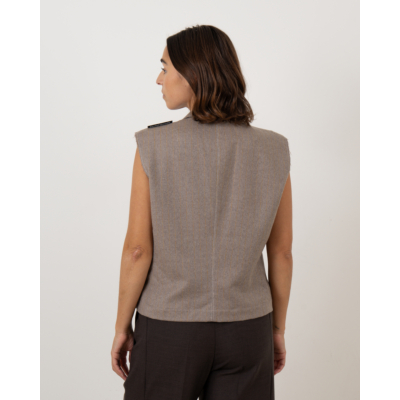 1/OFF Kort Gilet Grijs