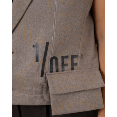 1/OFF Kort Gilet Grijs