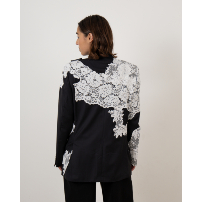 1/OFF Blazer Zwart met Wit Kant
