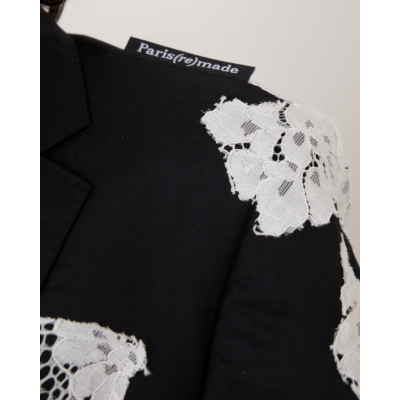 1/OFF Blazer Zwart met Wit Kant