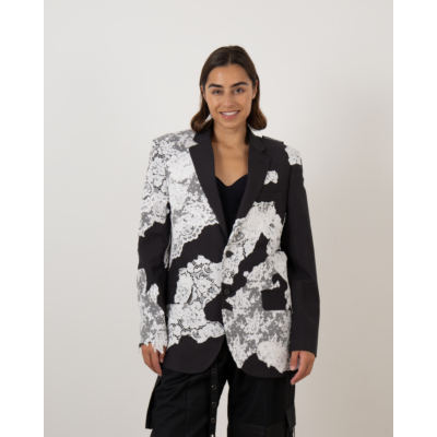 1/OFF Blazer met Wit Kant