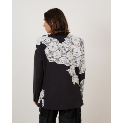 1/OFF Blazer met Wit Kant