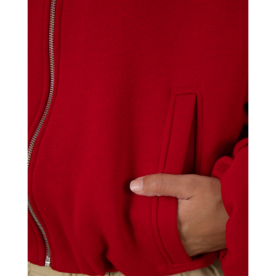 Penn&Ink Bomber cardigan met print rood