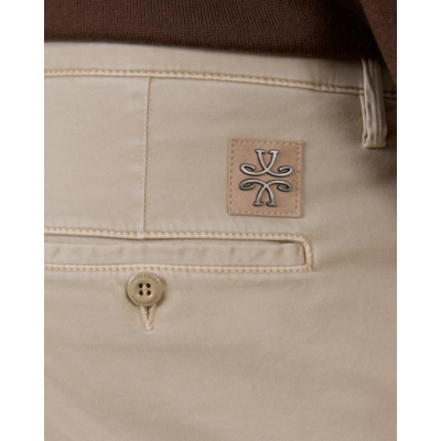 Jacob Cohën pantalon casual steekzak a83 zand