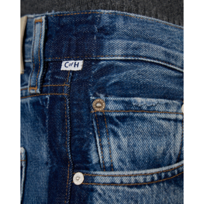Citizens of Humanity Liro Straight Tuxedo Stripe Jeans Blauw