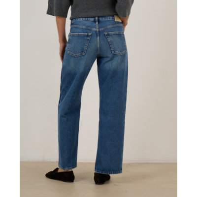 Citizens of Humanity Liro Straight Tuxedo Stripe Jeans Blauw