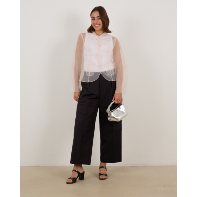 Baum und Pferdgarten Joline Mouwloze Top met Rhinestones Wit