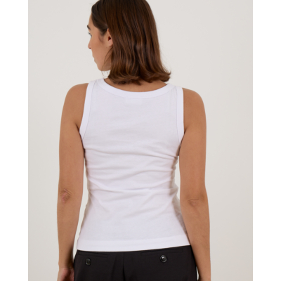 Baum und Pferdgarten Joline Mouwloze Top met Rhinestones Wit