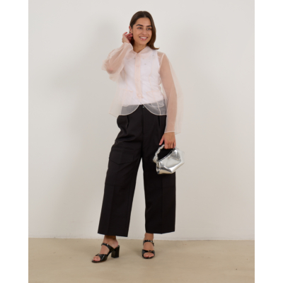 Baum und Pferdgarten Neria Wide Leg Cargo Pantalon Zwart
