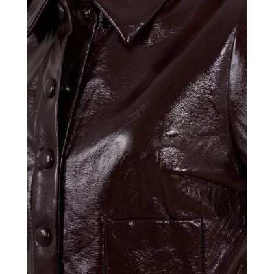 Baum und Pferdgarten Beth Cropped Jack Korte Mouwen Glanzend Bordeaux
