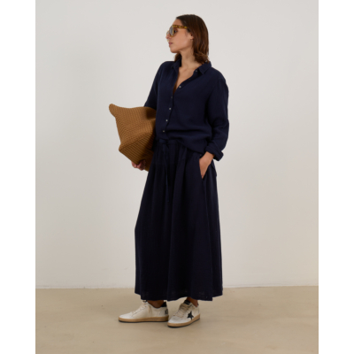 Xírena Scout Shirt Blouse Navy