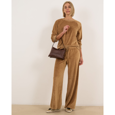 Xírena Manon sweatpants met elastische band bruin