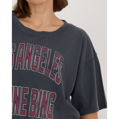 Anine Bing Johnny Cropped Shirt Verwassen Zwart