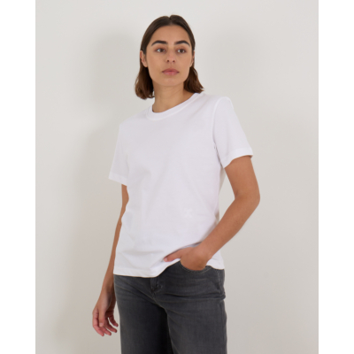 Closed Wit T-Shirt van Organisch Katoen