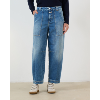 Closed Rhannon Mid Waist Comfort Stretch Barrel Jeans