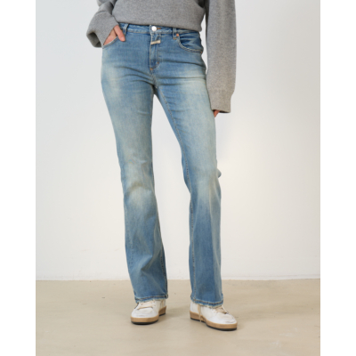 Closed Jovanna Flared Jeans met Stretch Stonewashed Blauw