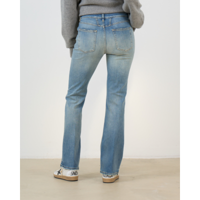 Closed Jovanna Flared Jeans met Stretch Stonewashed Blauw