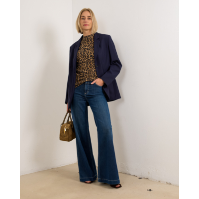 Closed Glow Up Wide Leg Jeans Donker Blauw