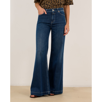 Closed Glow Up Wide Leg Jeans Donker Blauw