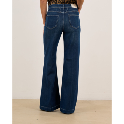 Closed Glow Up Wide Leg Jeans Donker Blauw